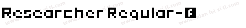 Researcher Regular字体转换